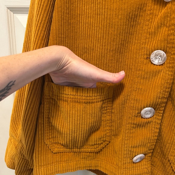 Big Bud Press Mustard Brown Corduroy Sailor Jacket - Picture 4 of 9